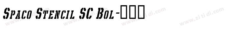 Spaco Stencil SC Bol字体转换